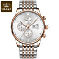 Hommes Montre De Mode D&#39;affaires Hommes Quartz Montre-Bracelet De Luxe Relojes Hommes Multi Fuseau Horaire Jour/Date Montre Chine Usine Horloge Personnalisée